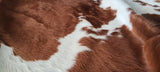 Brown and White Cowhide Rug , Size: Large(L), Code: AX40