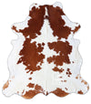 Brown and White Cowhide Rug , Size: Large(L), Code: AX12