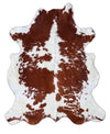 Brown and White Cowhide Rug , Size: Large(L), Code: AX21