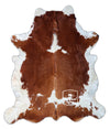 Brown and White Cowhide Rug , Size: Large(L), Code: AX40