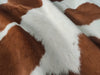 Brown and White Cowhide Rug , Size: Jumbo(XL), Code: AW147