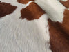 Brown and White Cowhide Rug , Size: Jumbo(XL), Code: AW147