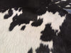 Black and White Cowhide Rug , Size: Large(L), Code: AW143