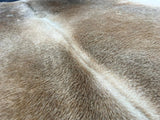 Beige Palomino Cowhide Rug , Size: Jumbo(XL), Code: AW58