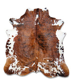 Brindle Tricolor Cowhide Rug | Hair on Cowhide Rug Tricolor | Luxury Cowhide Rug | Prime Brindle Tricolor Cowhide Rug