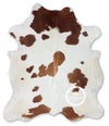 Brown and White Cowhide Rug , Size: Large(L), Code: AW139