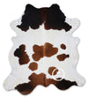 Brown and White Cowhide Rug , Size: Jumbo(XL), Code: AW147