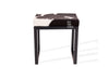 Black & White Cowhide Bronx Stool | Cowhide Counter Stool | Luxury Cowhide Bar Stool | Rectangular Cushion | Height: Small