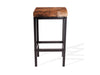 Dark Brindle Cowhide Manhattan Stool | Cowhide Counter Stool | Luxury Cowhide Bar Stool | Rectangular Cushion | Height: Extra Large