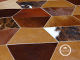 Patchwork Cowhide Rug, Designer Rug