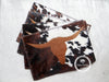 Cowhide Placemat (Set of 2, 4, 6 units) 14"x 17"