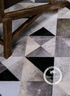 Patchwork Cowhide Rug, Designer Rug